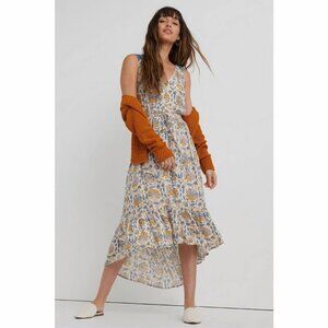 Lucky Brand Sleeveless Felice Dress Blue Multi XS